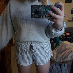 American Eagle striped shorts